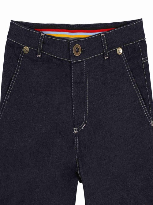 Vaqueros para niño | Corte chino | Denim azul oscuro | SAINCLAIR - Kiabi