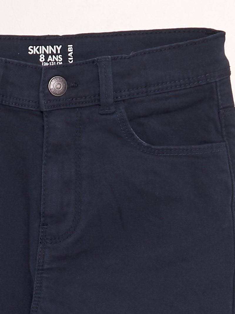 vaqueros pitillo de 5 bolsillos azul - Kiabi