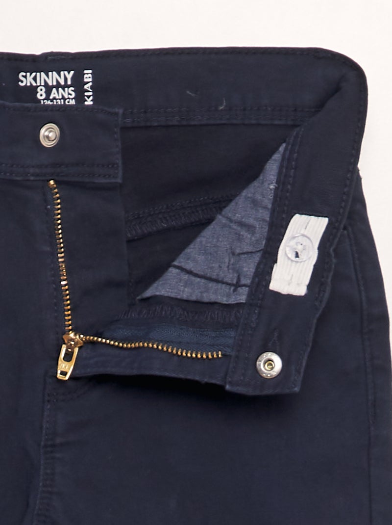 vaqueros pitillo de 5 bolsillos azul - Kiabi