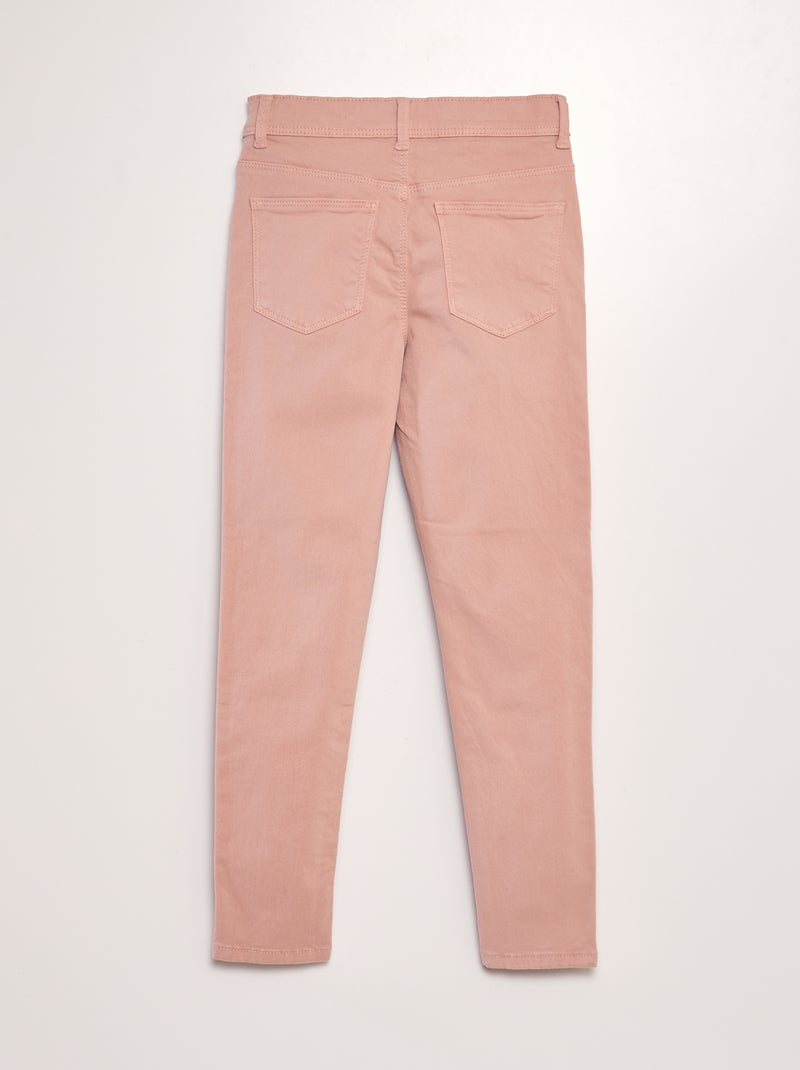 vaqueros pitillo de 5 bolsillos ROSA - Kiabi