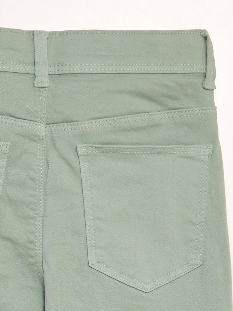 vaqueros pitillo de 5 bolsillos VERDE - Kiabi