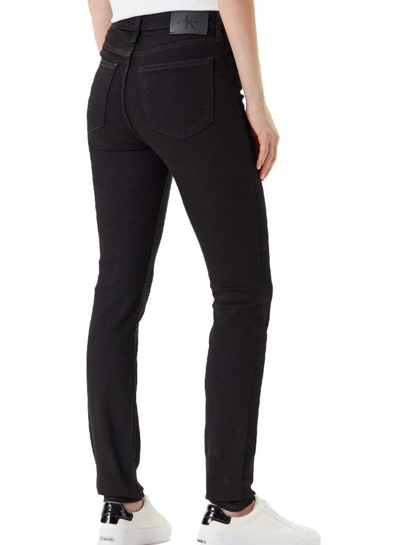 Vaqueros pitillo de mujer Calvin Klein de tiro medio Negro - Kiabi