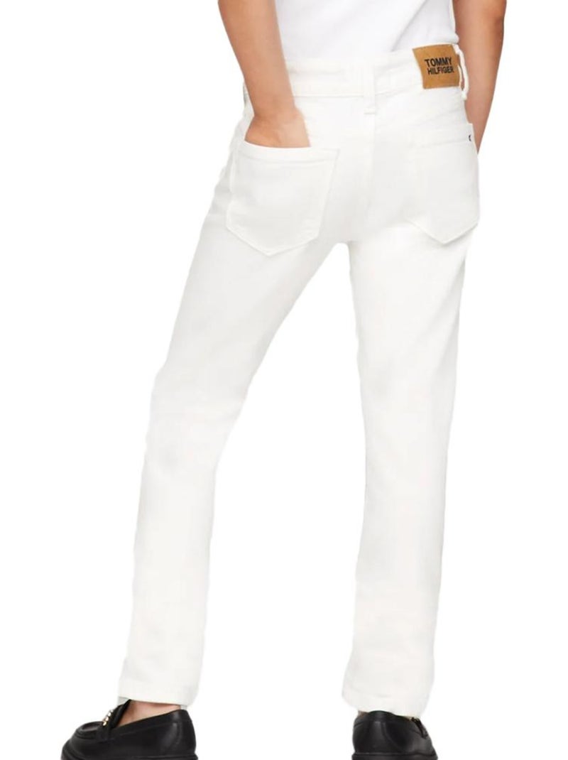 Vaqueros pitillo para niña Tommy Hilfiger Blanco - Kiabi