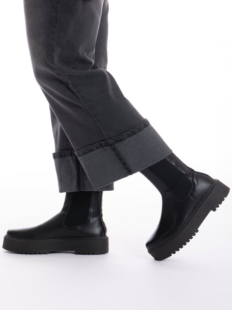 Vaqueros regular con maxi solapa OBHEM2 'OBER' Gris - Kiabi