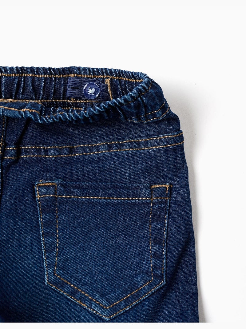 Vaqueros slim con cordón Azul oscuro - Kiabi
