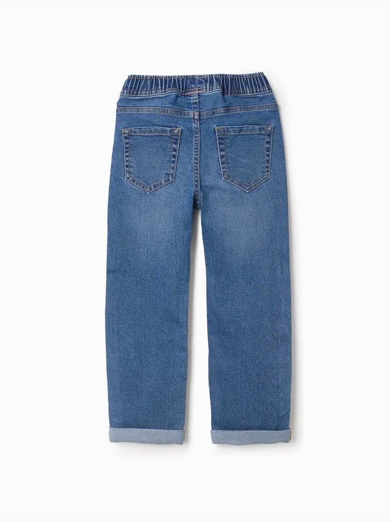 Vaqueros slim fit con cordón Azul Azul - Kiabi
