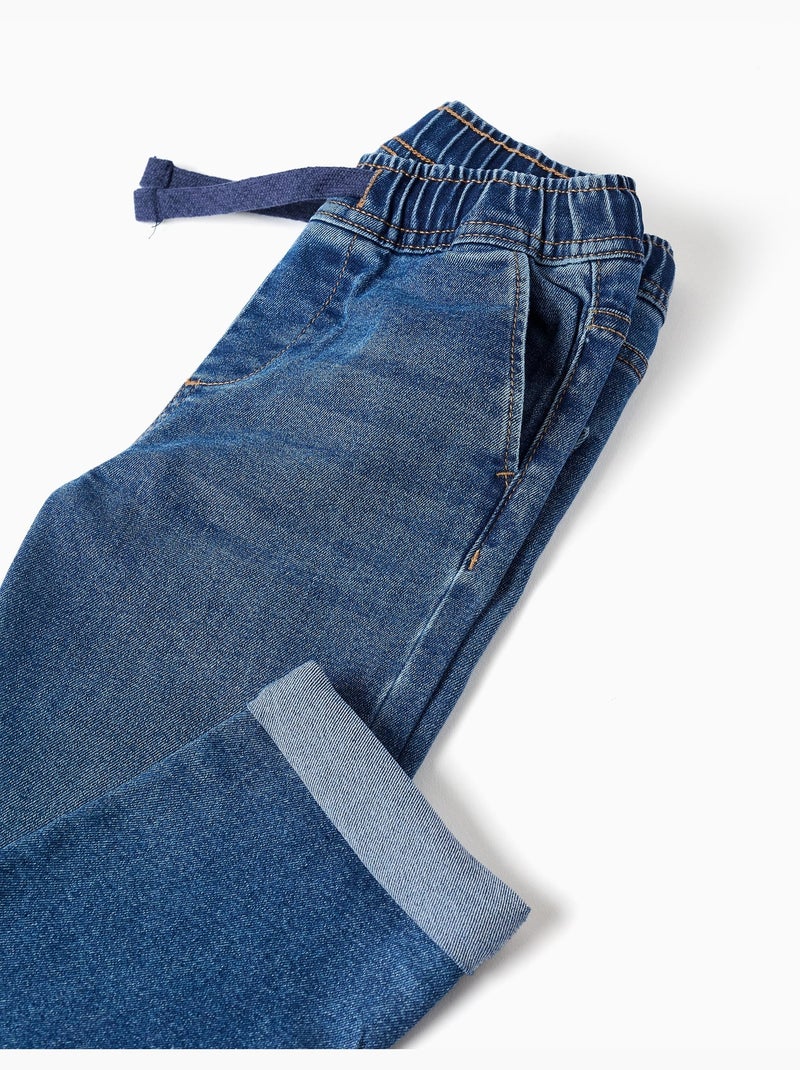 Vaqueros slim fit con cordón Azul Azul - Kiabi