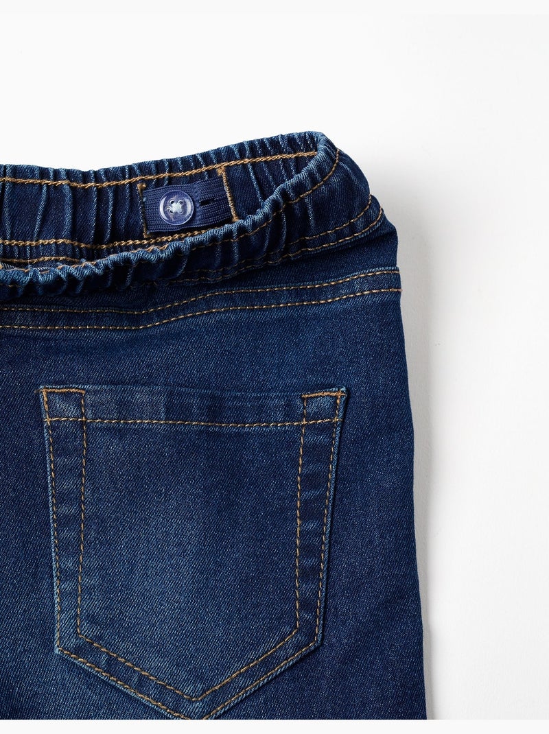 Vaqueros slim fit con cordón Azul oscuro - Kiabi