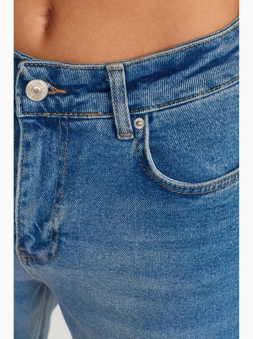 Vaqueros slim rectos de tiro alto para mujer dilvin - Kiabi Vaqueros slim rectos de tiro alto para mujer dilvin - Kiabi