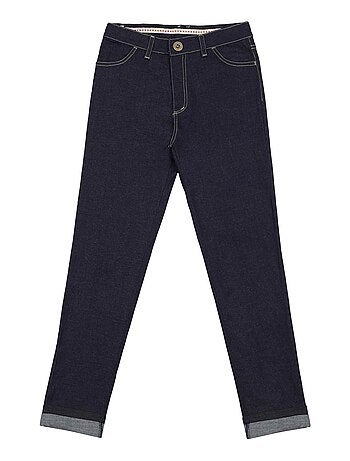 Vaqueros Slim Stretch Denim Azul Oscuro para Niña | MORGAN