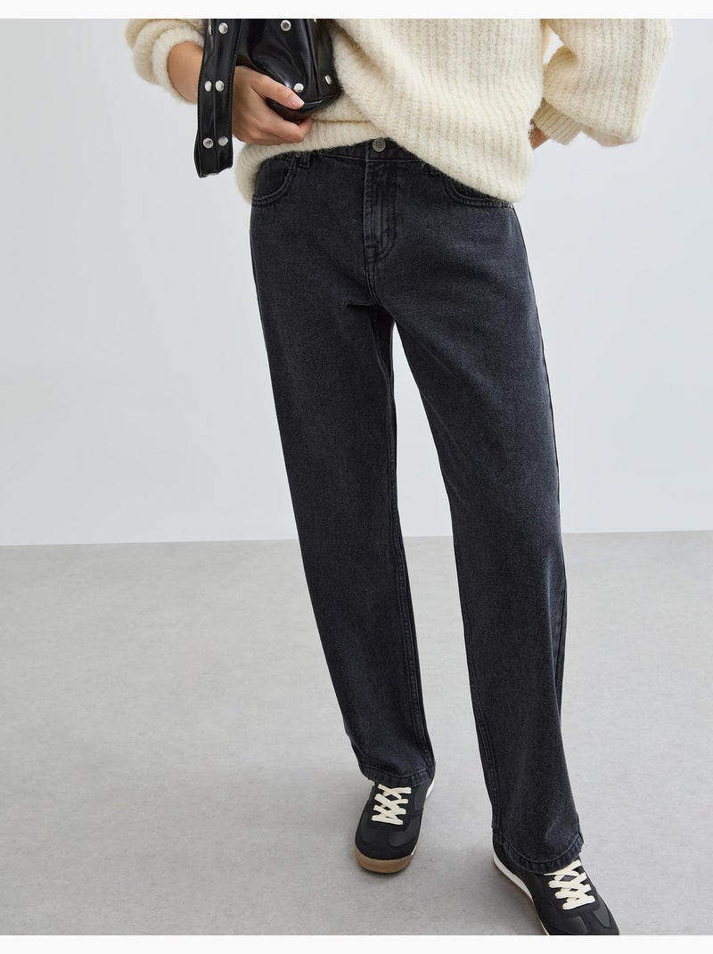 Vaqueros 'Straight Fit', MO Fashion Negro - Kiabi