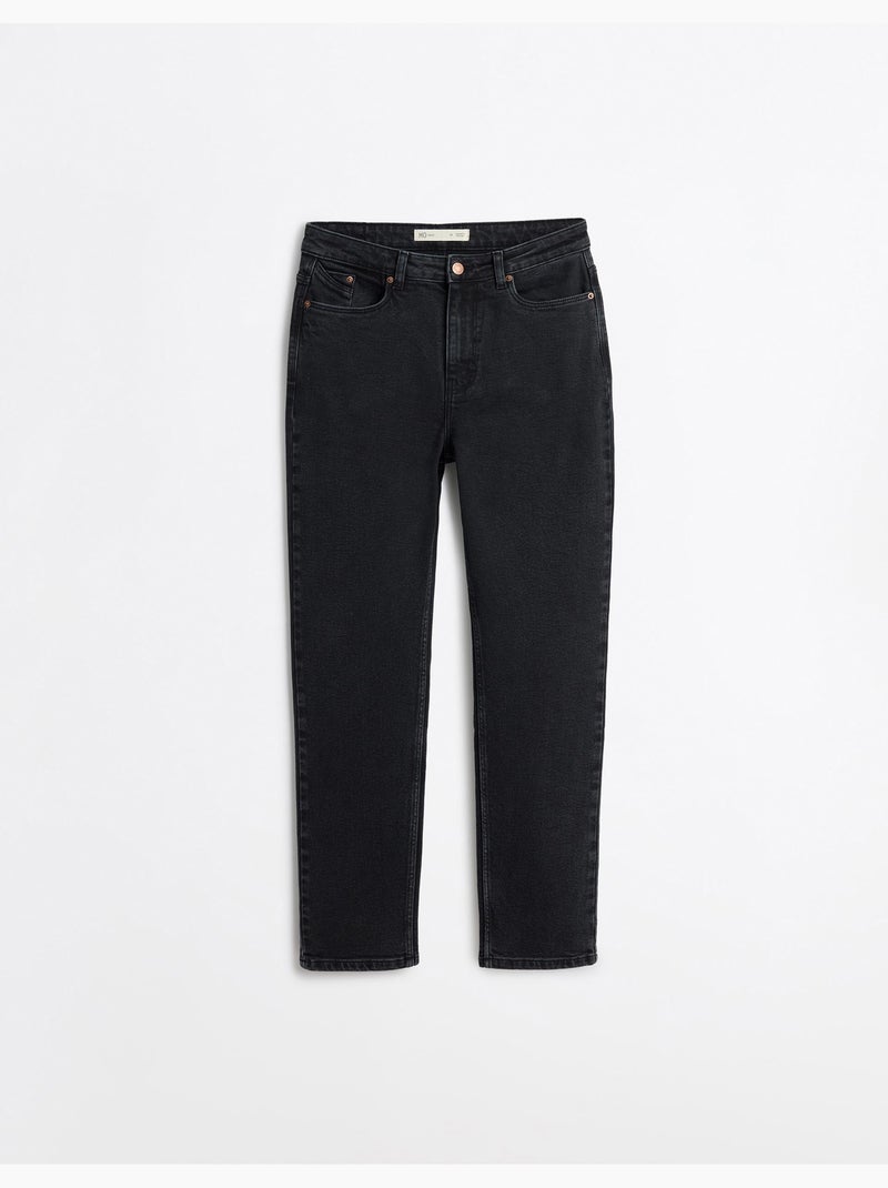Vaqueros tapered mom fit, MO Fashion Negro - Kiabi