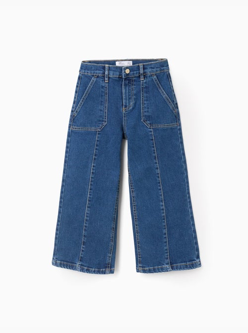 Vaqueros 'wide leg' con costuras en relieve - Kiabi