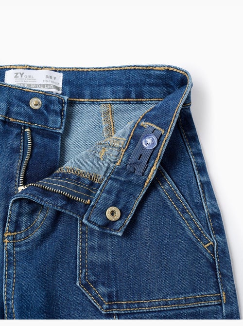 Vaqueros 'wide leg' con costuras en relieve - Kiabi