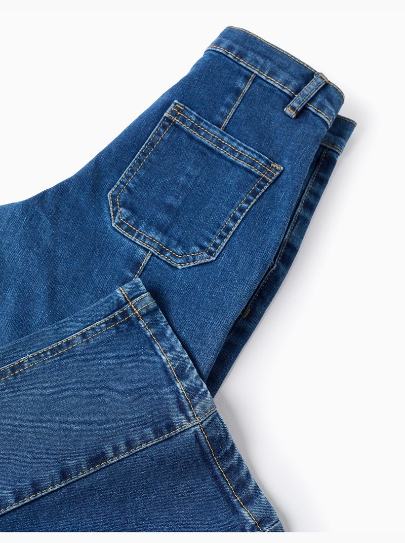 Vaqueros 'wide leg' con costuras en relieve Azul Azul - Kiabi