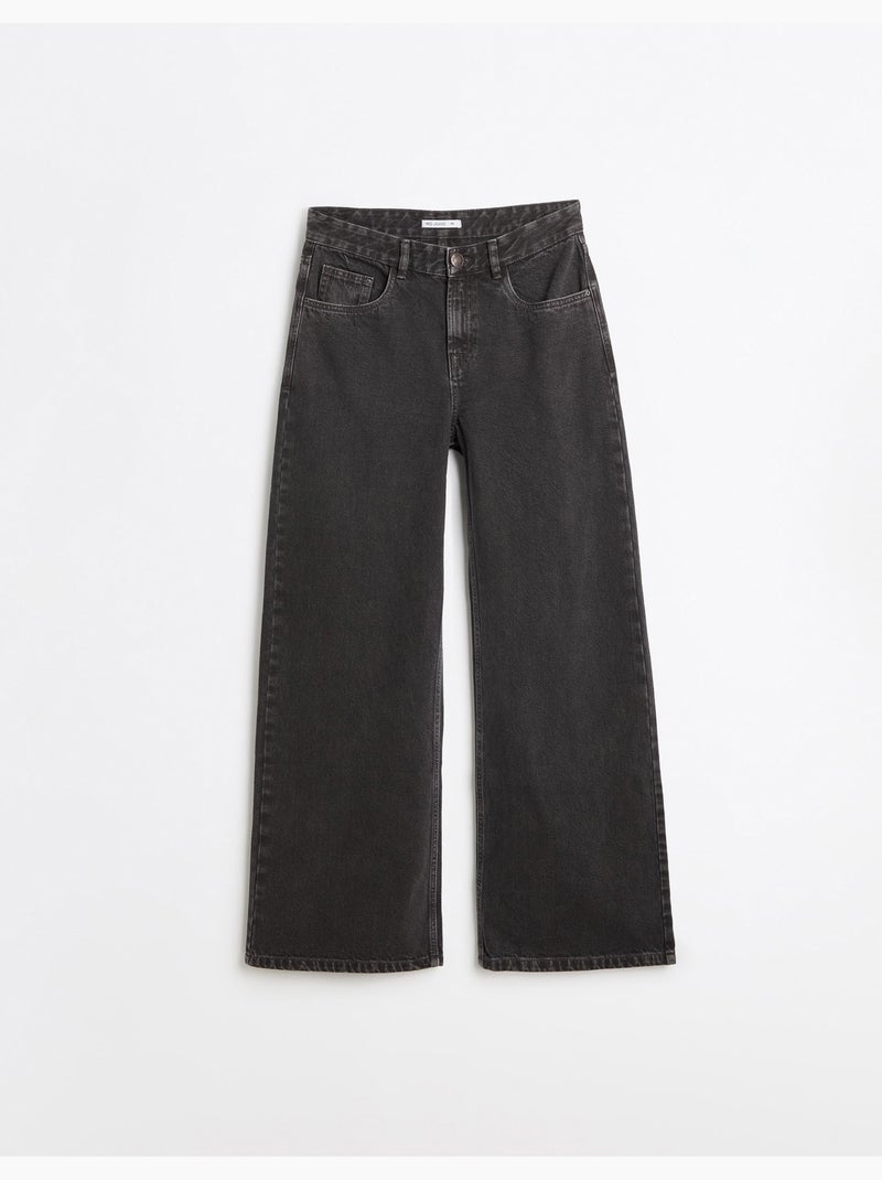 Vaqueros 'wide leg', mo fashion Gris - Kiabi