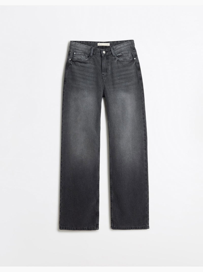 Vaqueros wide leg, MO Fashion Gris - Kiabi