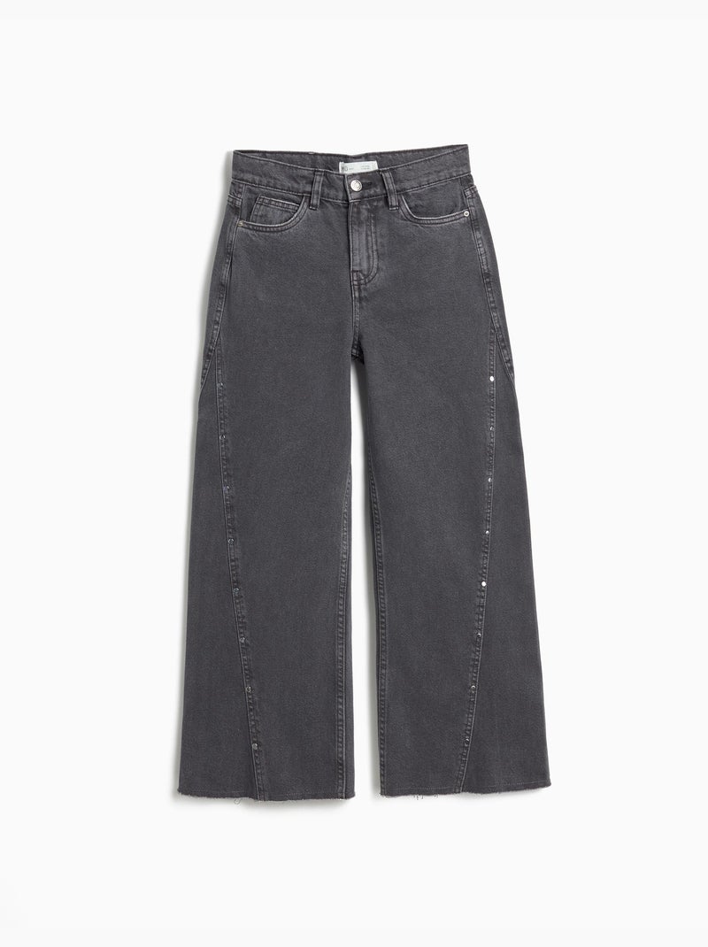 Vaqueros 'Wide Leg', MO Fashion Gris - Kiabi