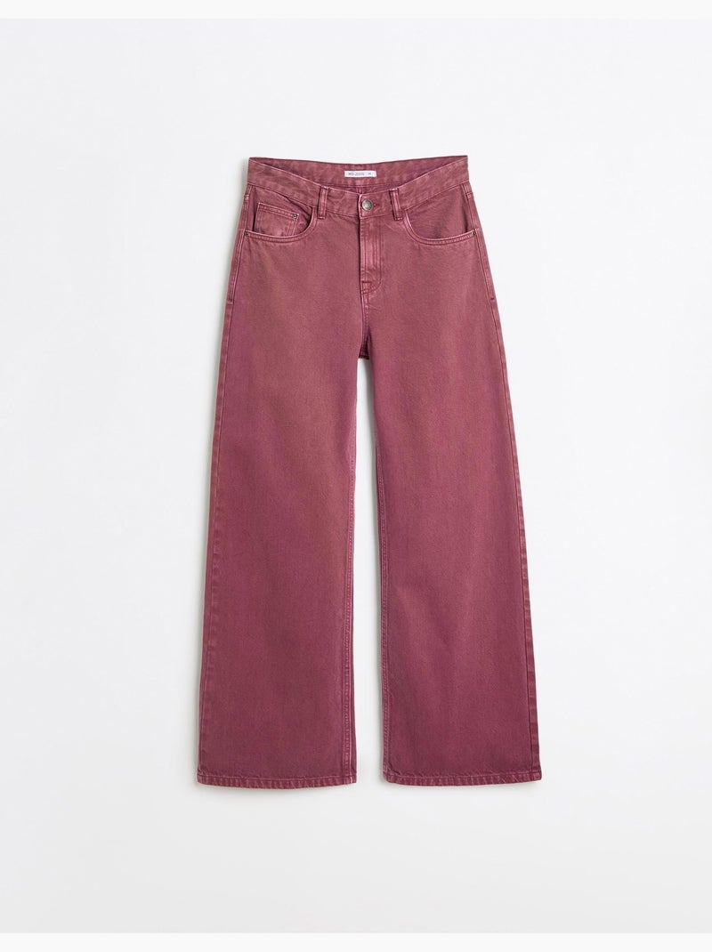 Vaqueros 'wide leg', mo fashion Rojo - Kiabi