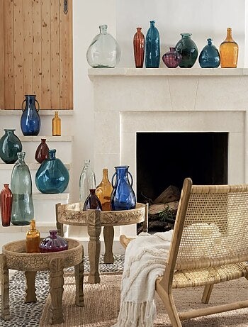 Vases de verre promo linge
