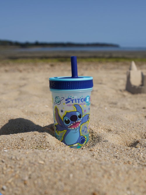 Vaso con pajita antirriumer Disney Lilo & Stitch de 420 ml sin BPA - Kiabi Vaso con pajita antirriumer Disney Lilo & Stitch de 420 ml sin BPA - Kiabi