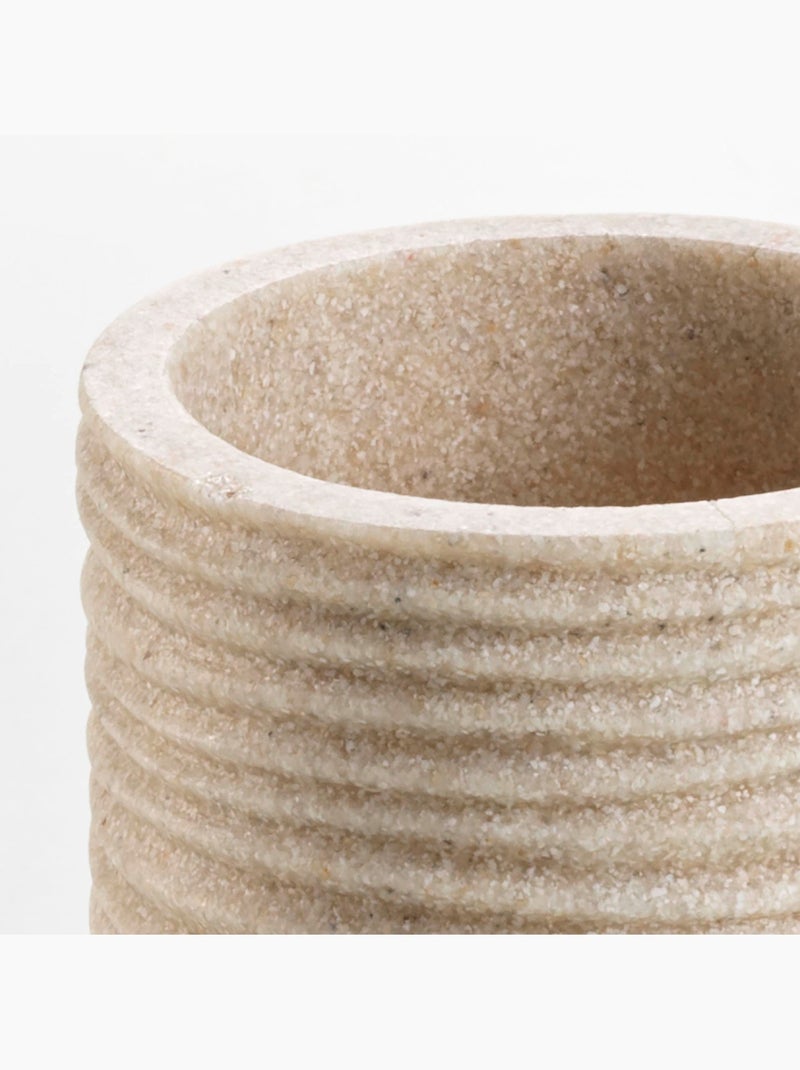 Vaso efecto acanalado Beige arena - Kiabi