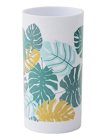 Vaso portacepillos de dientes tropical
