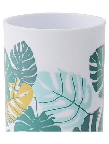 Vaso portacepillos de dientes tropical