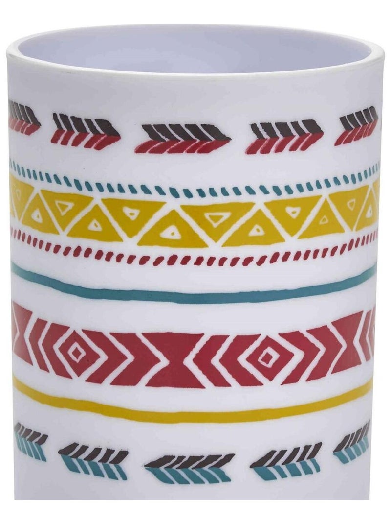 Vaso portacepillos geométrico NAIMA – Polipropileno blanco Guy Levasseur Blanco - Kiabi