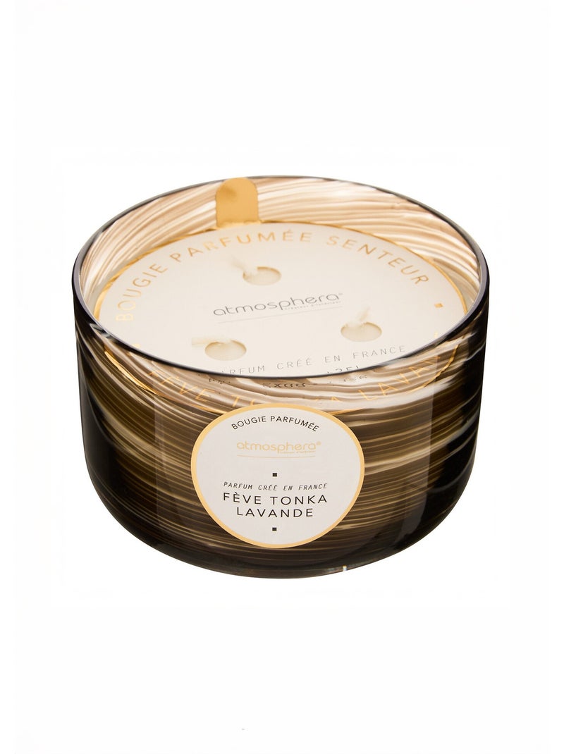 Vela perfumada haba tonka lavanda 540g Negro - Kiabi