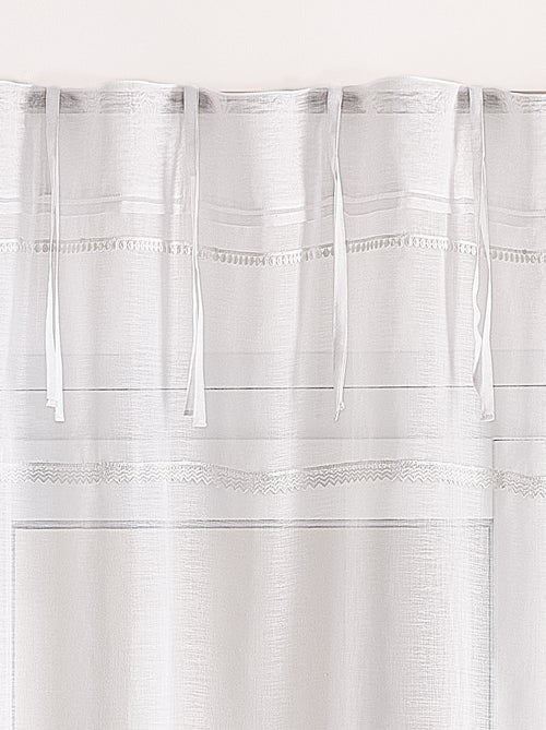 Velo con cintas de macramé - Kiabi Velo con cintas de macramé - Kiabi