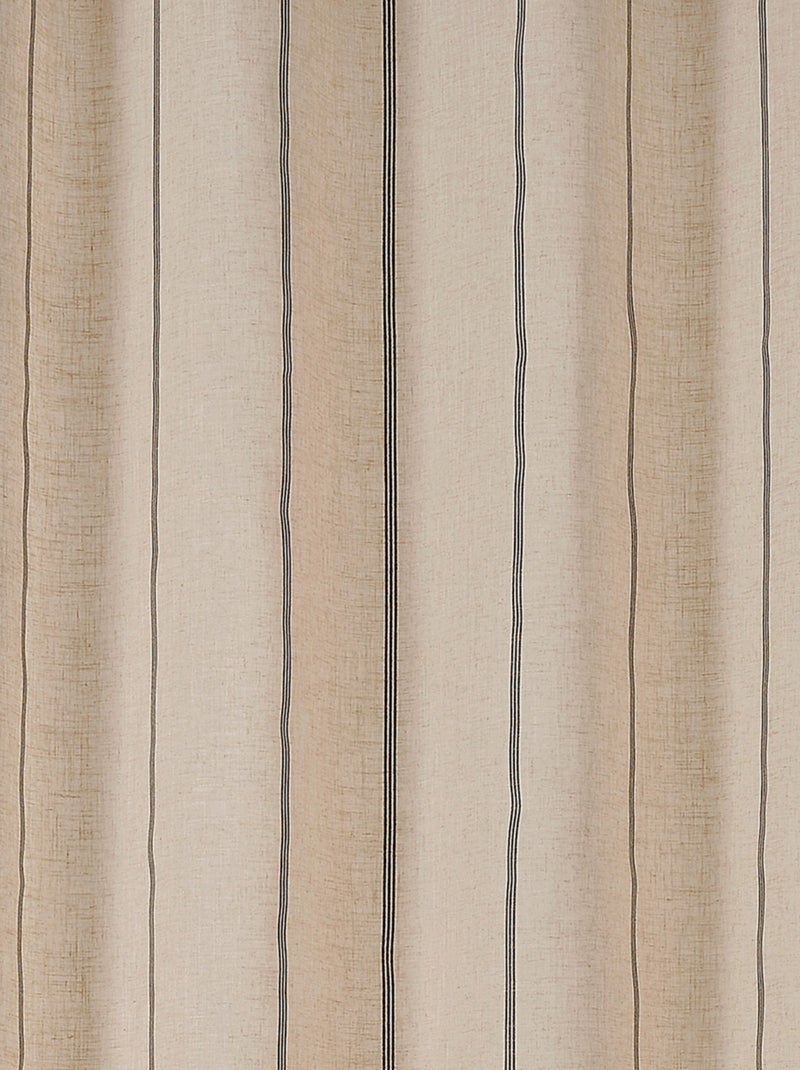 Velo con finas rayas negras Beige - Kiabi