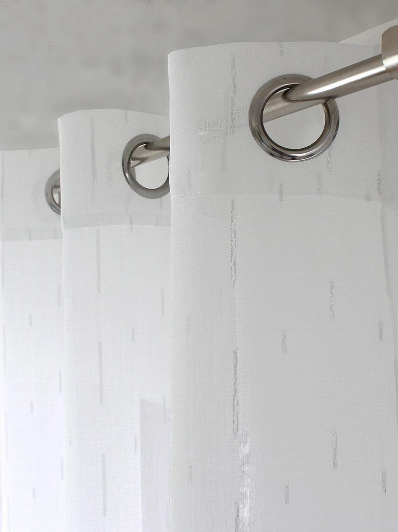 Velo con hilos de plata Blanco - Kiabi