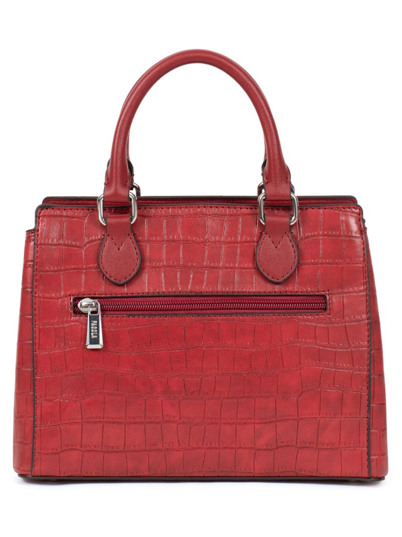 VERA - Bolso con 2 asas Rojo carmín - Kiabi