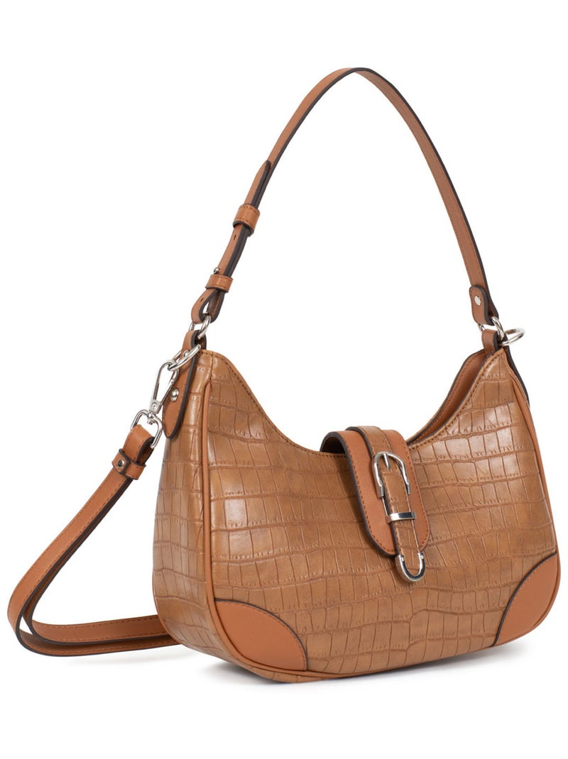 VERA - Bolso de hombro con 1 asa Marrón avellana - Kiabi
