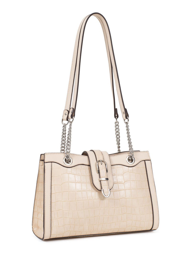 VERA - Bolso de hombro con 2 asas Nude - Kiabi