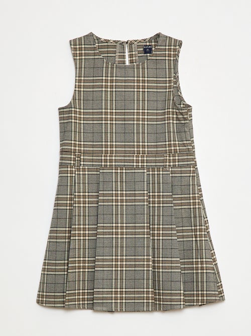 Vestido a cuadros hasta medio muslo - Kiabi