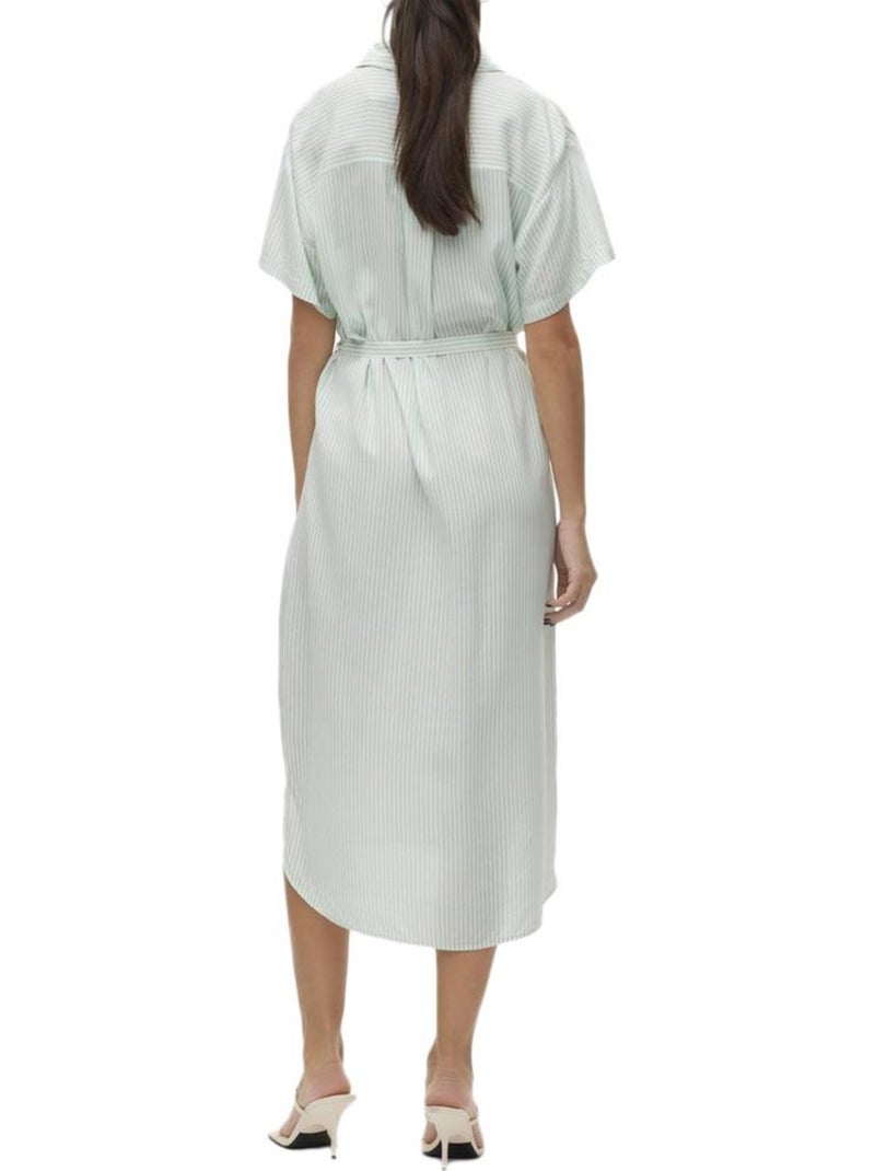 Vestido a rayas vero moda para mujer Verde - Kiabi