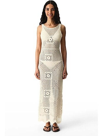 Vestido aegean con motivo calado penti