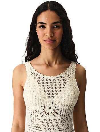Vestido aegean con motivo calado penti