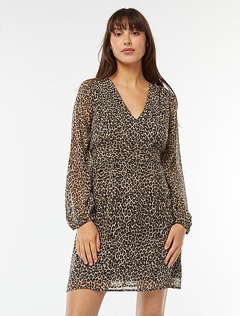 Vestido ajustado de punto de crepé