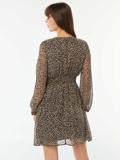 Vestido ajustado de punto de crepé - Kiabi