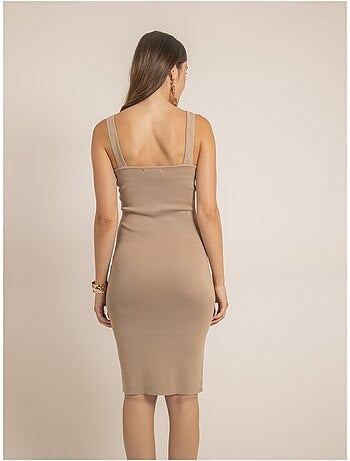 Vestido ajustado liso IKENIA