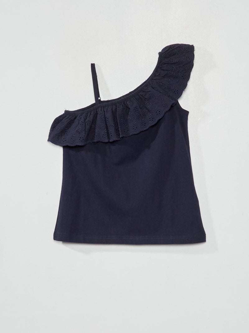 Vestido asimétrico AZUL - Kiabi