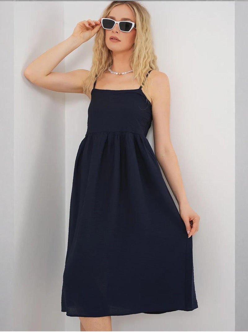 Vestido ayrobin de tirantes bdart Azul marino - Kiabi
