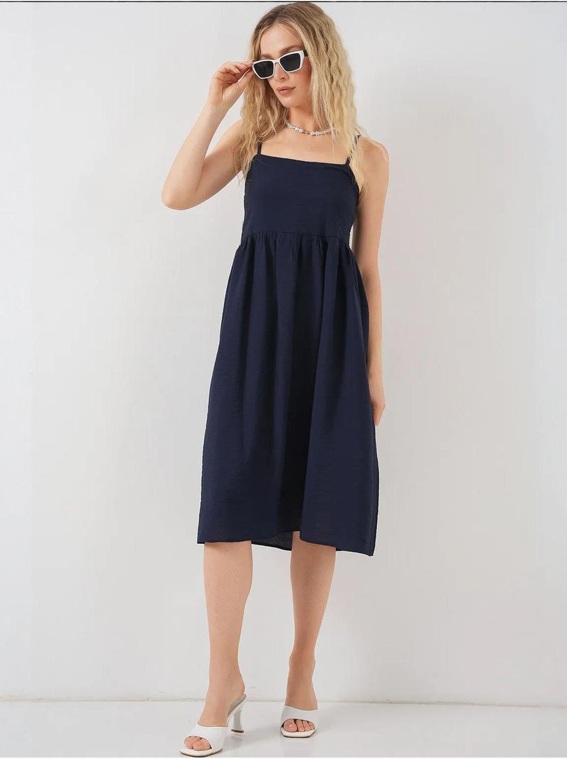 Vestido ayrobin de tirantes bdart Azul marino - Kiabi