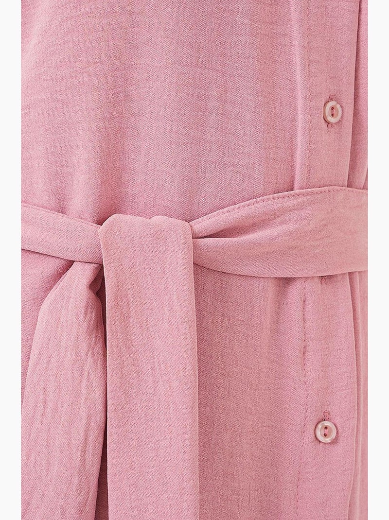 Vestido ayrobin sin mangas con cinturón de bdart Rosa pálido - Kiabi