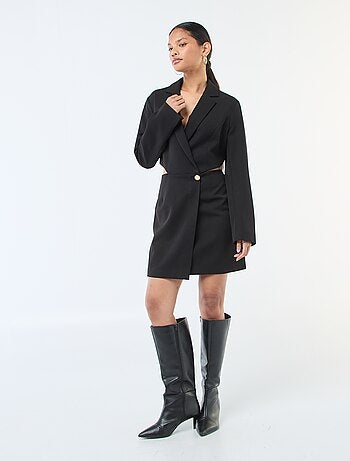 Vestido blazer con aberturas laterales