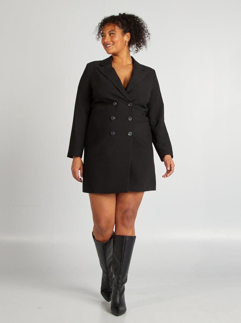 Vestido blazer negro - Kiabi