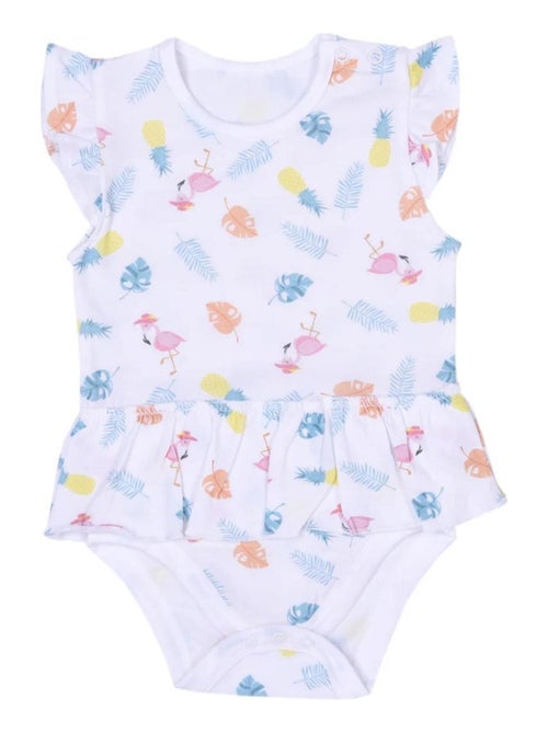 Vestido body y gorro de algodón orgánico para bebé, colección tropi | Kitikate - Kiabi